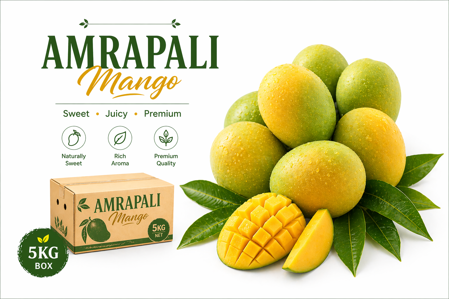 Premium Amrapali Mango Box - Farm Fresh Sweet Mangoes